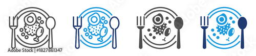 food icon sheet multiple style