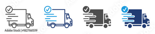 delivery service icon sheet multiple style