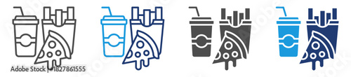 fast food icon sheet multiple style