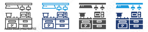 kitchen icon sheet multiple style