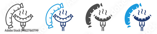 sausage icon sheet multiple style