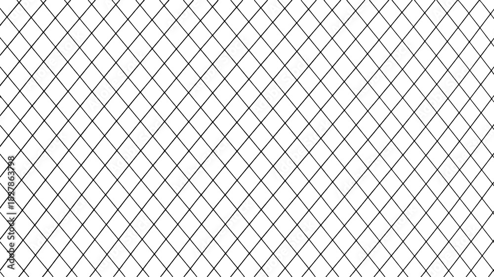 chain link fence wire fence isolated on transparent background