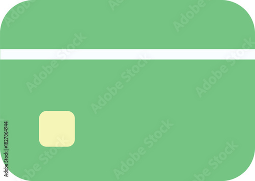 Green credit card vector icon design