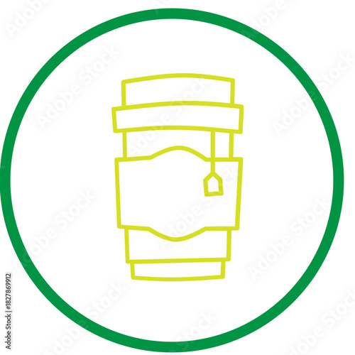 Tea Cup Logo Elements