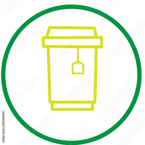 Tea Cup Logo Elements