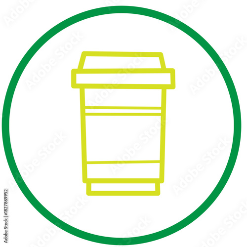 Tea Cup Logo Elements