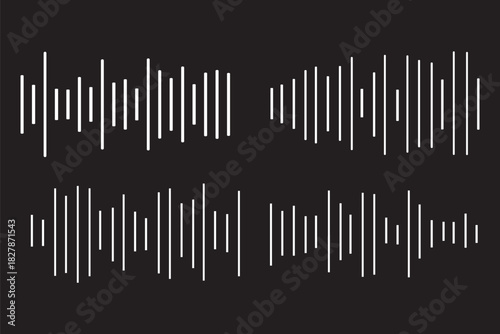 Audio icon in simple flat trend modern graphic design abstract logotype element