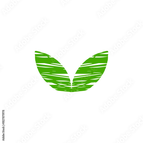 green leaf heart