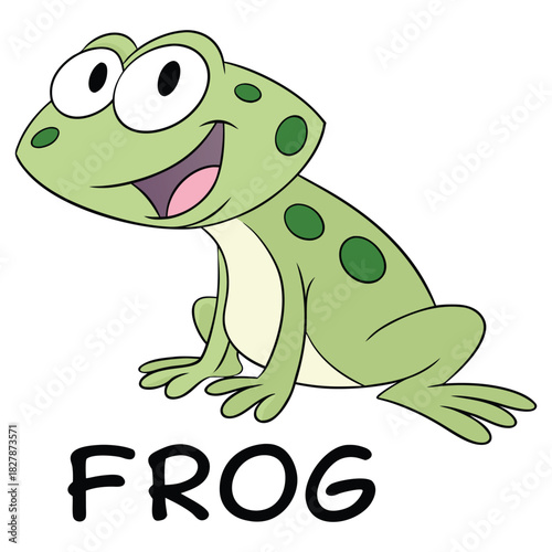 Easy to Edit Frog Vector for Printing and Web Use