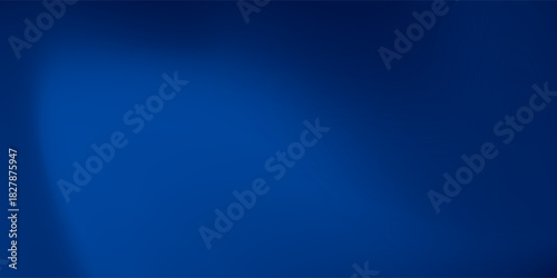 Gradient blue abstract background with a soft curve and smooth lighting.