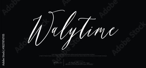 Elegant modern alphabet letters font logo. Typography luxury minimal lettering fonts decorative wedding vintage retro logos. vector illustration