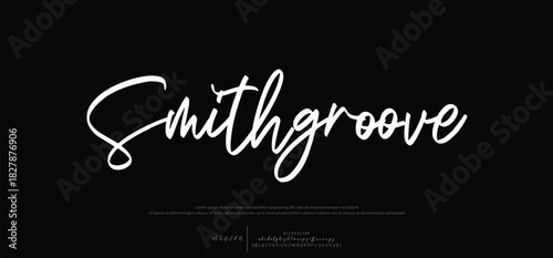 Modern abstract digital alphabet font. Minimal technology typography, Creative urban sport fashion futuristic font and with numbers. vector illustration