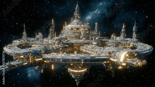 ficticious massive space station