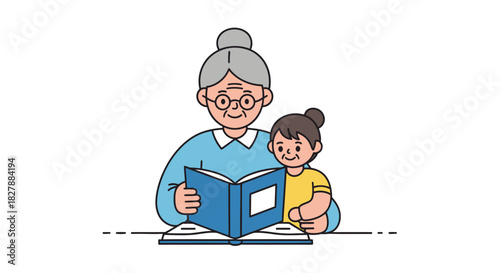 Set of color line icons representing senior citizen health, wellness, and retirement community life