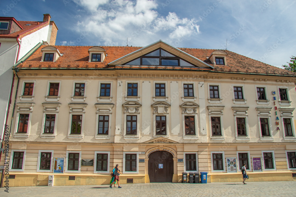 Fototapeta premium Historical buildings in Old Town of Bratislava