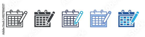 Plan icon set multiple style collection