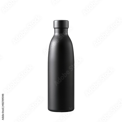 Sleek Matte Black Insulated Water Bottle