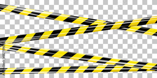 Danger tape. Realistic under construction crossing caution tape of warning signs for construction area or crime scene. Police line and do not cross ribbon. Warning danger tape. Ribbons for accident