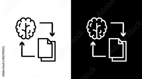 File Transfe White Icon Set Vector 