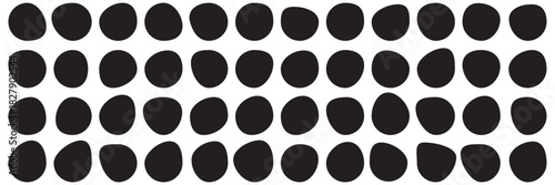 Blob shapes black collection vector design elements isolated. Random blob circles icon set. Isolated on a white background.