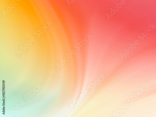 Abstract gradient Blurred colored background. Smooth transitions of iridescent red and orange colors. Colorful Rainbow backdrop Smooth Texture Graphic wallpaper