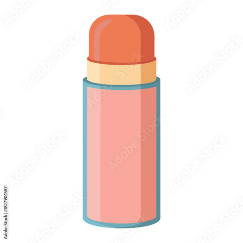 Personal hygiene deodorant stick on white background vector illustration