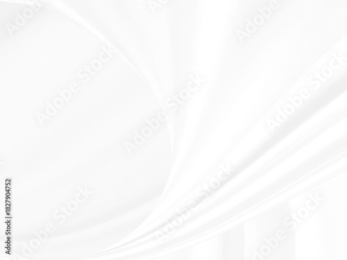 Clean abstract fashion woven beautiful soft fabric smooth curve shape decorative textile white background