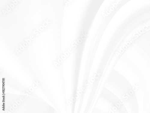 Clean soft white fabric woven abstract smooth curve shape decorative fashion textile background