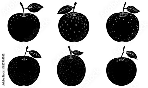 Crisp apple harvest illustration, showcasing fresh fruit variety, perfect for healthy food promotions and orchard market designs with a rustic, vintage feel