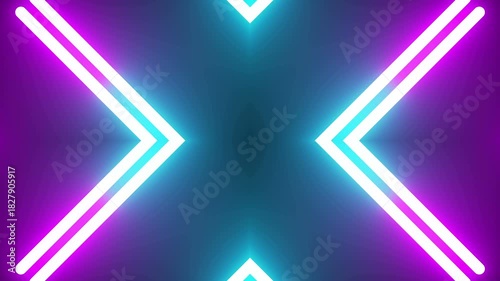 Animation seamless 4k loop Computer generated wallpaper texture element flat style with animation of rounded rectangles, circles lines light shadow 4k neon glow colorful backdrop simple forms pattern