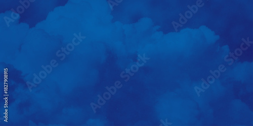 nebula gas cloud in deep outer space. Abstract soft sky blue watercolor sky and clouds, Navy blue watercolor background. grunge background with copy space for text .
