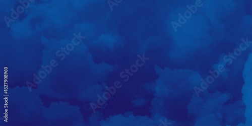 nebula gas cloud in deep outer space. Abstract soft sky blue watercolor sky and clouds, Navy blue watercolor background. grunge background with copy space for text .
