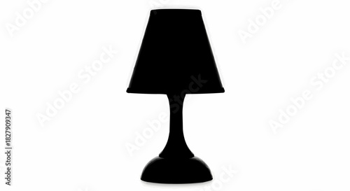 Modern Black Table Lamp with Elegant Design.