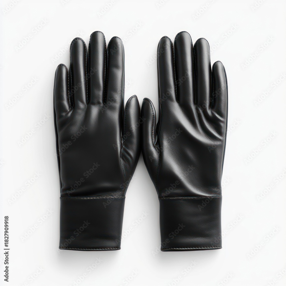 Obraz premium Winter leather Gloves gloves accessories protection.