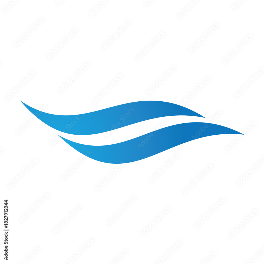 Fototapeta premium Water waveocean logo