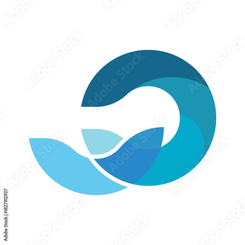 Water waveocean  logo