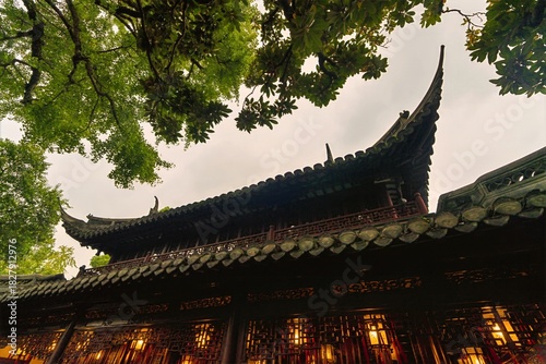 Canvas Print Asia, China, Shanghai, Yu Garden, November 2025