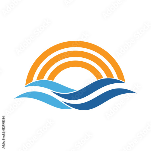 Water waveocean  logo