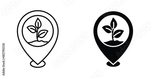 Locally grown icon graphic design. Vector icon illustrations