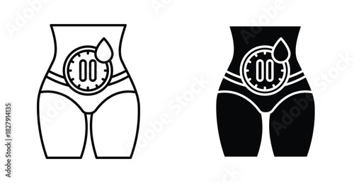 Menopause icon graphic design. Vector icon illustrations