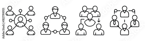 Understanding organizational structure types hierarchy network matrix team functional division 