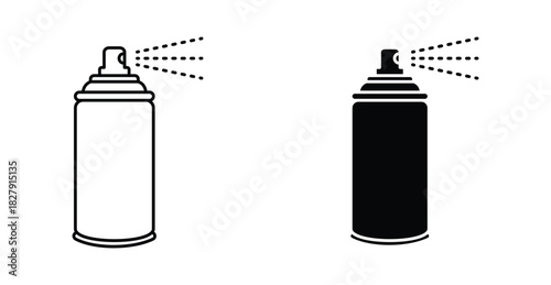 Paint aerosol can icon graphic design. Vector icon illustrations