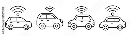 Autonomous vehicles connected car technology iot wireless communication network transportation system