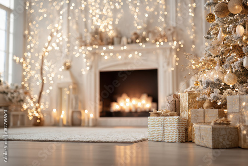 Gold Ornament Christmas Eve Decor