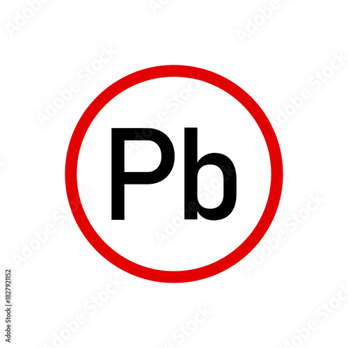 plumbum pb icon vector