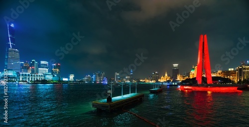 Photography Asia, China, Shanghai, The Bund at night, November 2025