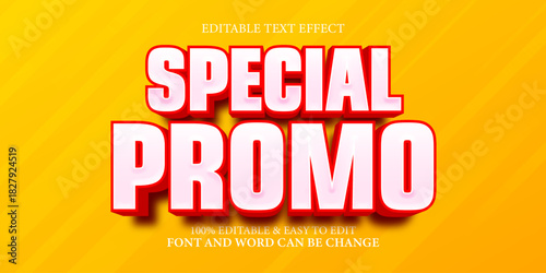 Editable Text Effect: Special Promo Banner