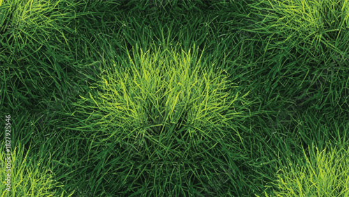 Lush Green Grass Blades Detailed Close Up Texture.