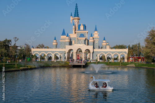 A view of the fairytale town of 