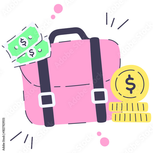 briefcase icon illustration